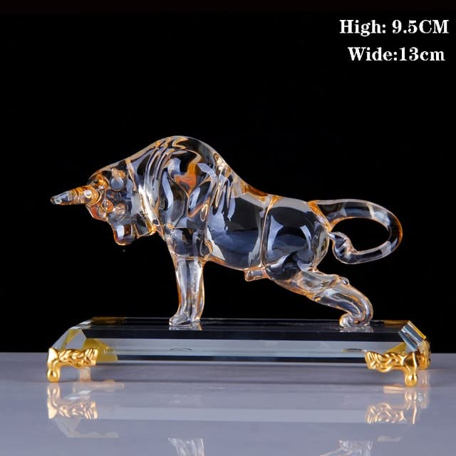 クリスタルガラス工芸 牛 置物 Amazon.co.jp: ガラスクリスタル クリスタル雄牛置物アートガラス動物